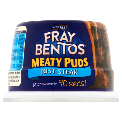 Sainsburys Fray Bentos Meaty Puds Just Steak Pudding 200g- Buy online at McGrocer