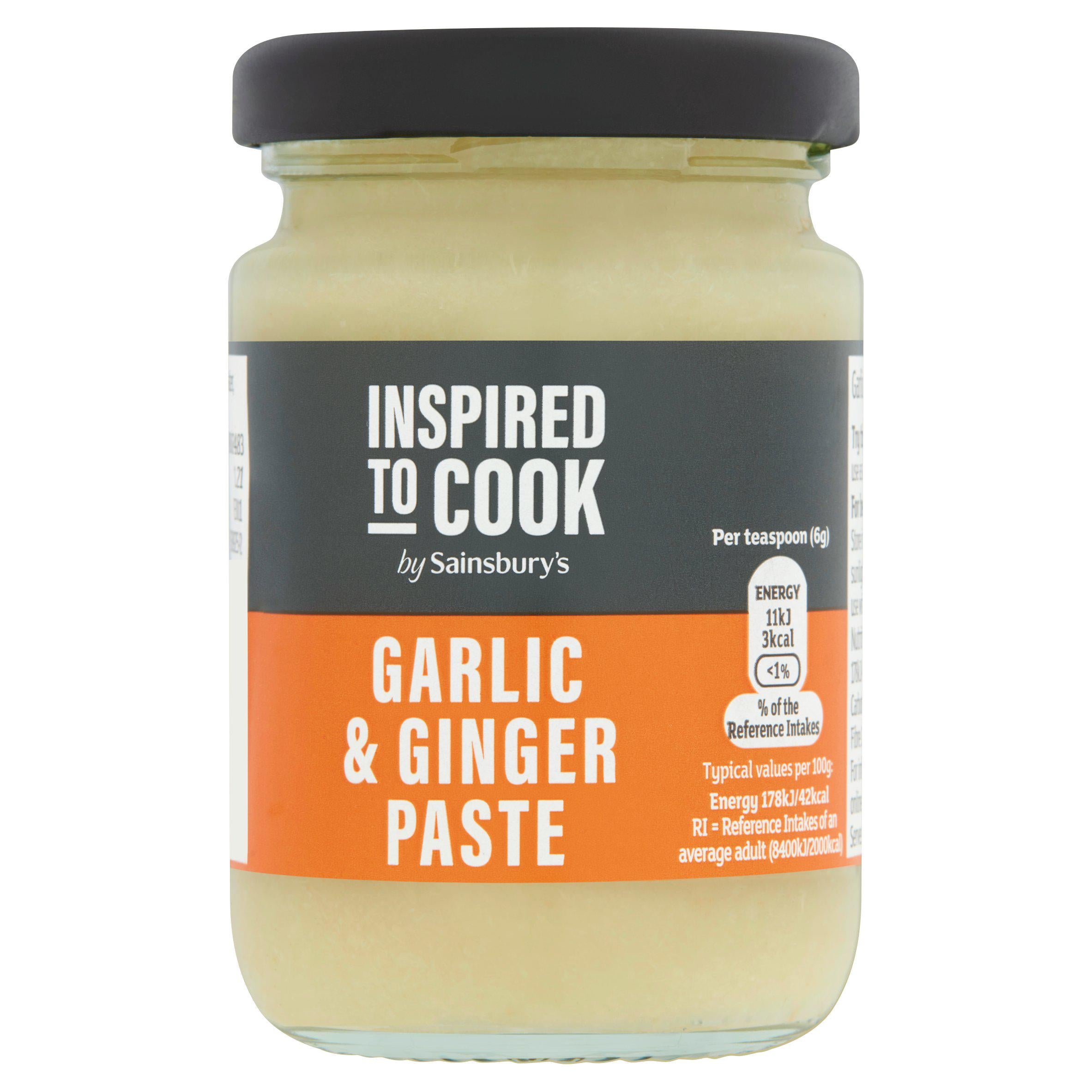Sainsbury's garlic and ginger cooking paste 90g, UK version
