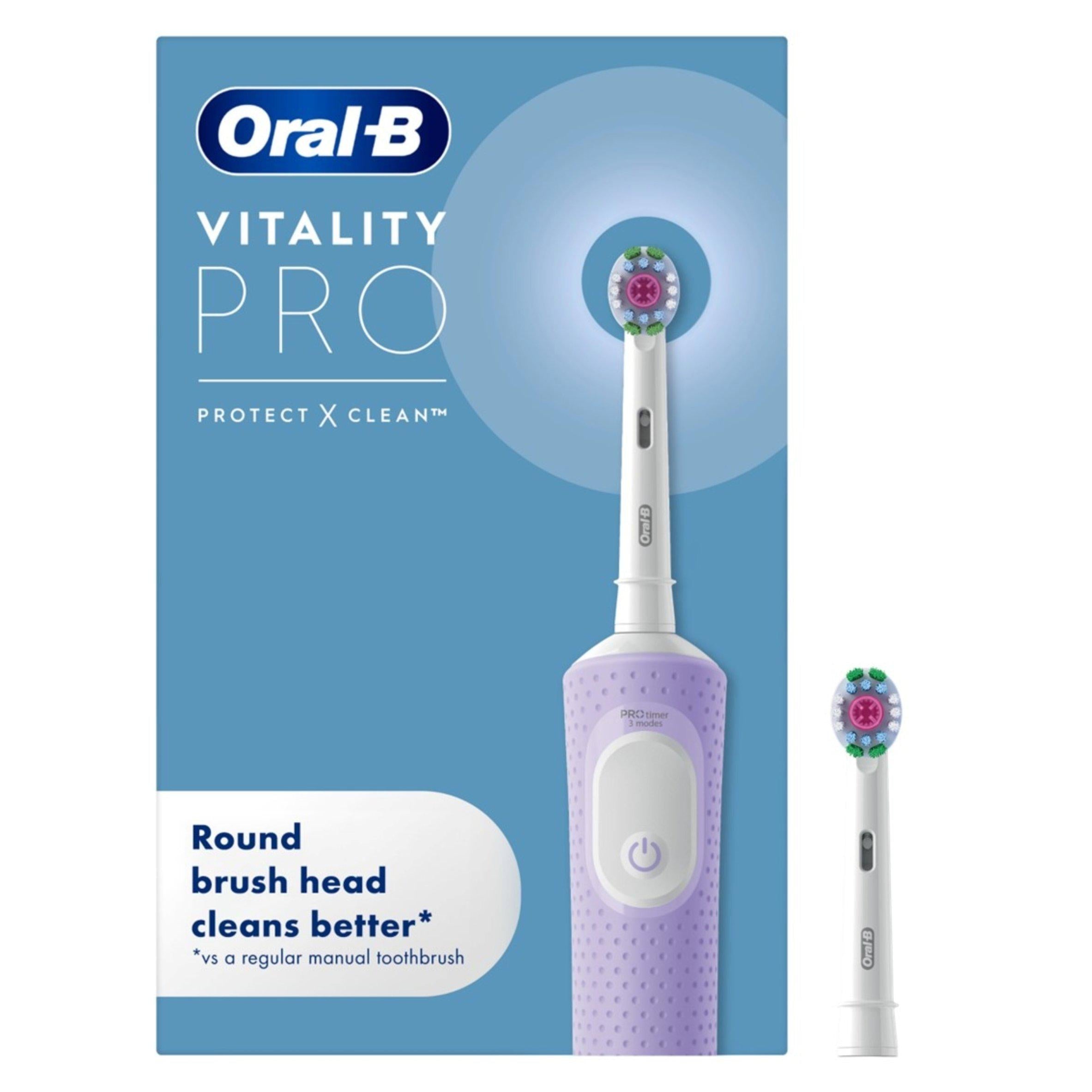 Oral-B Vitality Pro Electric Toothbrush Purple, imported from the UK