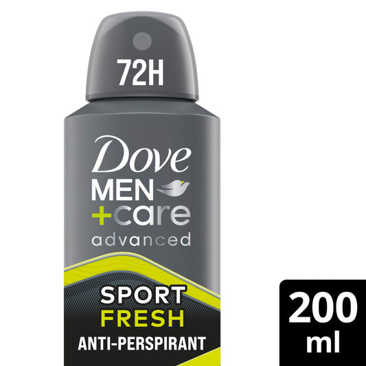 Dove Men+Care Sport Fresh Antiperspirant Deodorant Aerosol 200ml GOODS Sainsburys   