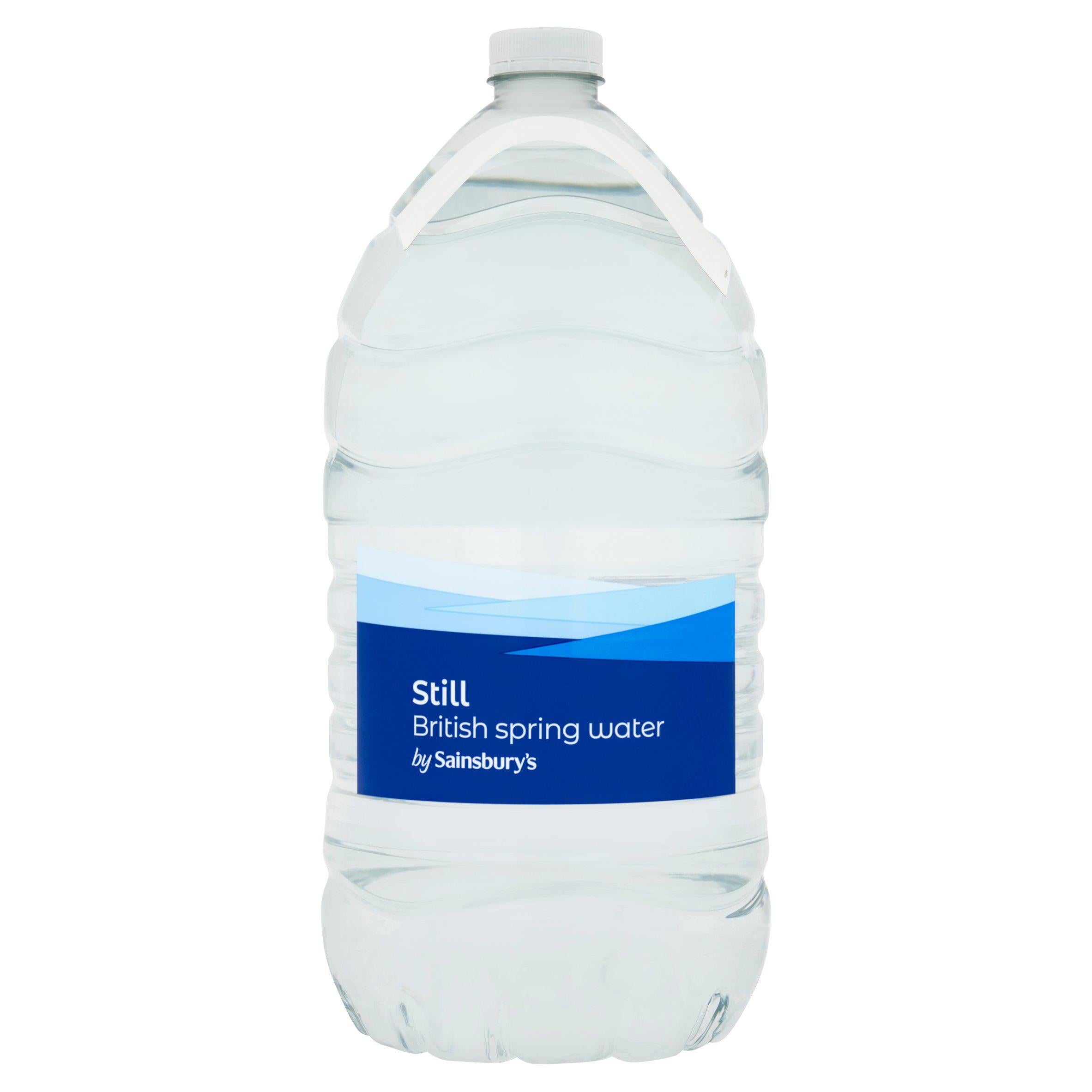 Sainsbury's still spring water 5L bottle (British brand)