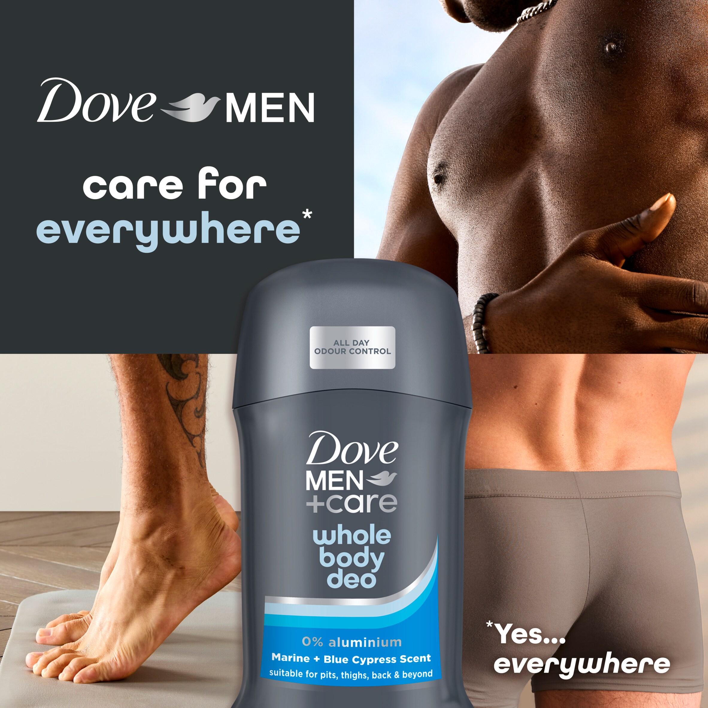 Dove Men+Care whole body deodorant stick Marine & Blue Cypress 50ml, imported from the UK