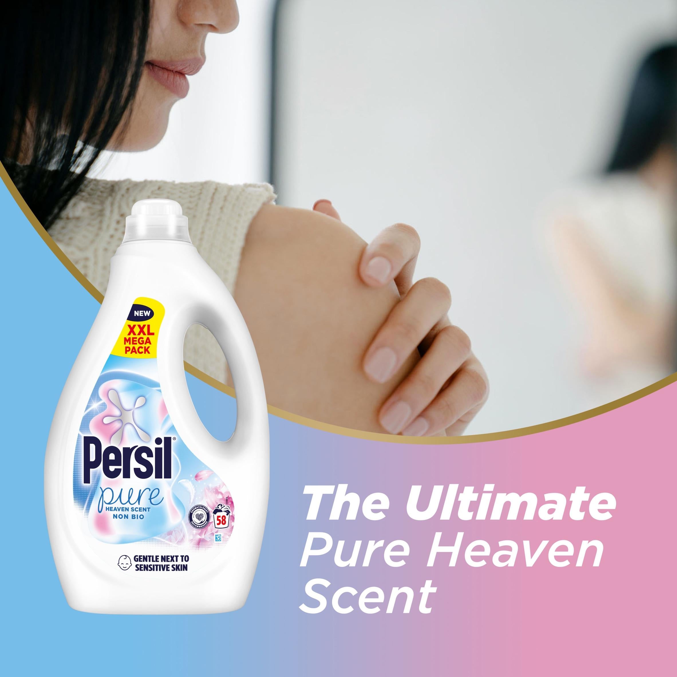 Persil laundry detergent non bio Pure Heaven 1.566L, imported from the UK