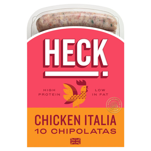 Heck Chicken Italia Gluten Free Chipolata Sausages x10 340g GOODS Sainsburys   
