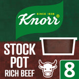 Knorr rich beef stock pots 8x28g - British product