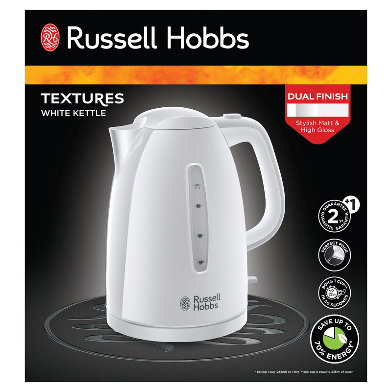 Russell Hobbs kettle white 1.7 litre (British brand)