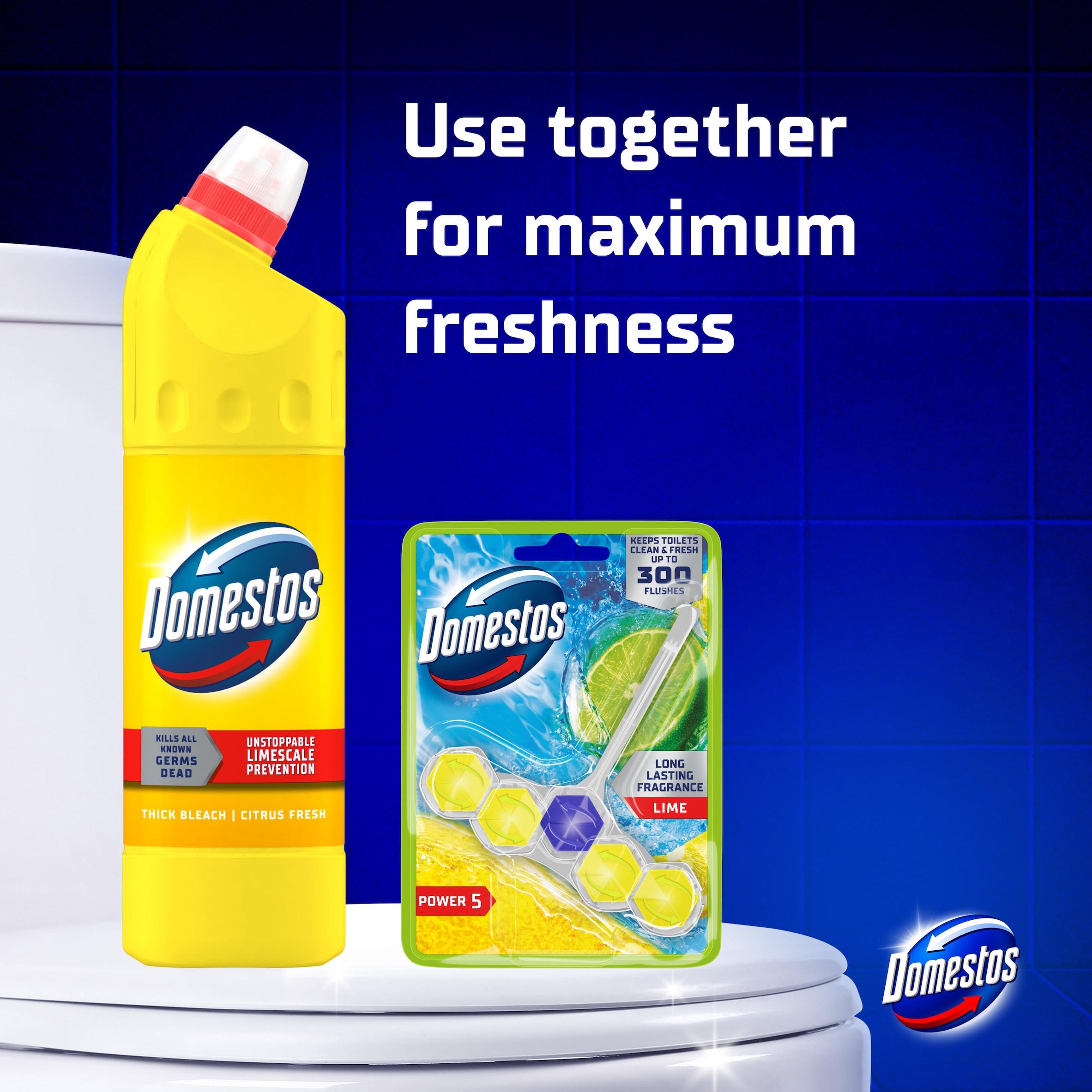 Domestos thick bleach Citrus Fresh 750ml, imported from the UK