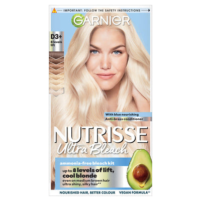 Sainsburys Garnier Nutrisse Ultra Maximum Lightener Permanent Hair Dye Blonde D+++ Bleach- Buy online at McGrocer