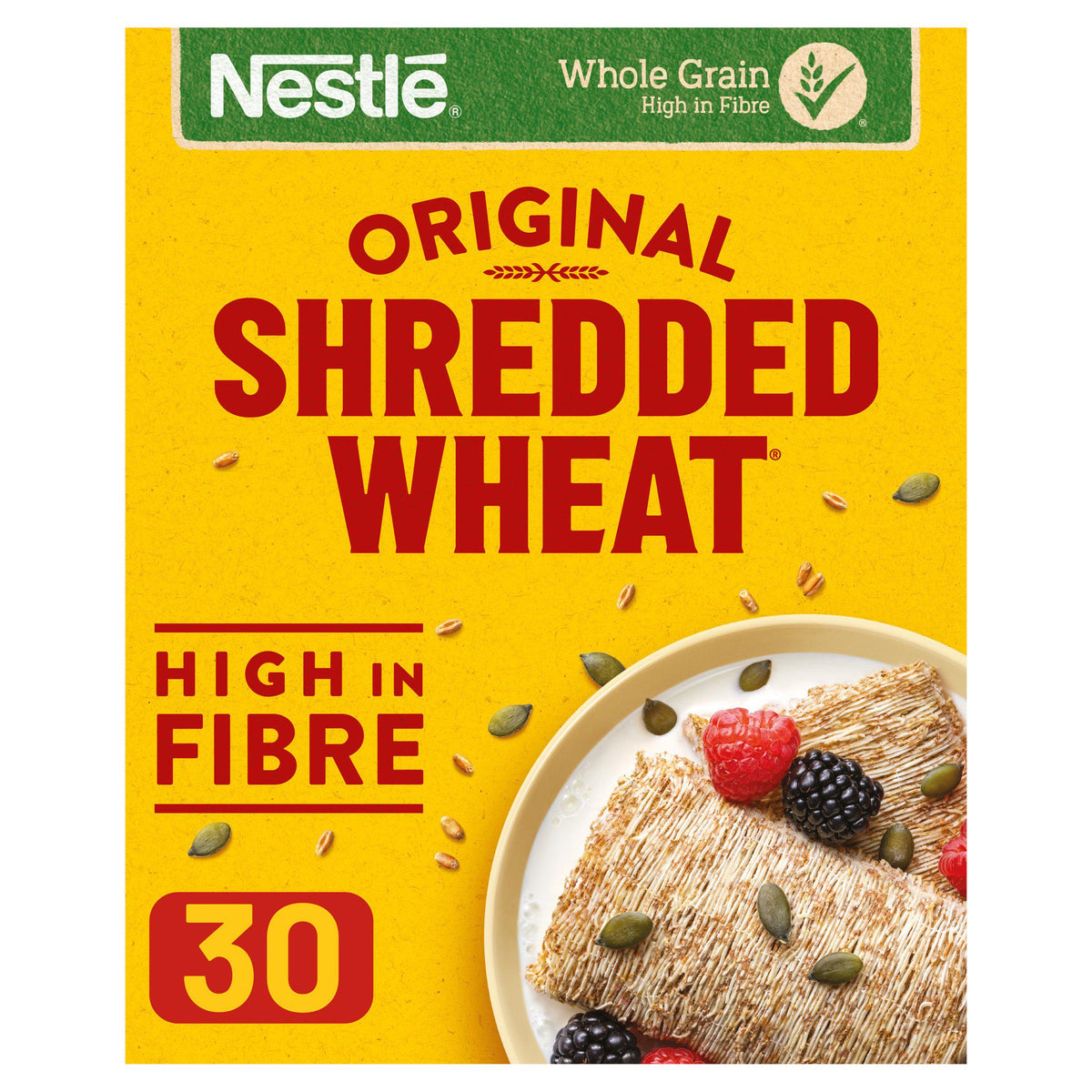 Nestle Shredded Wheat original cereal biscuits 675g, imported from the UK