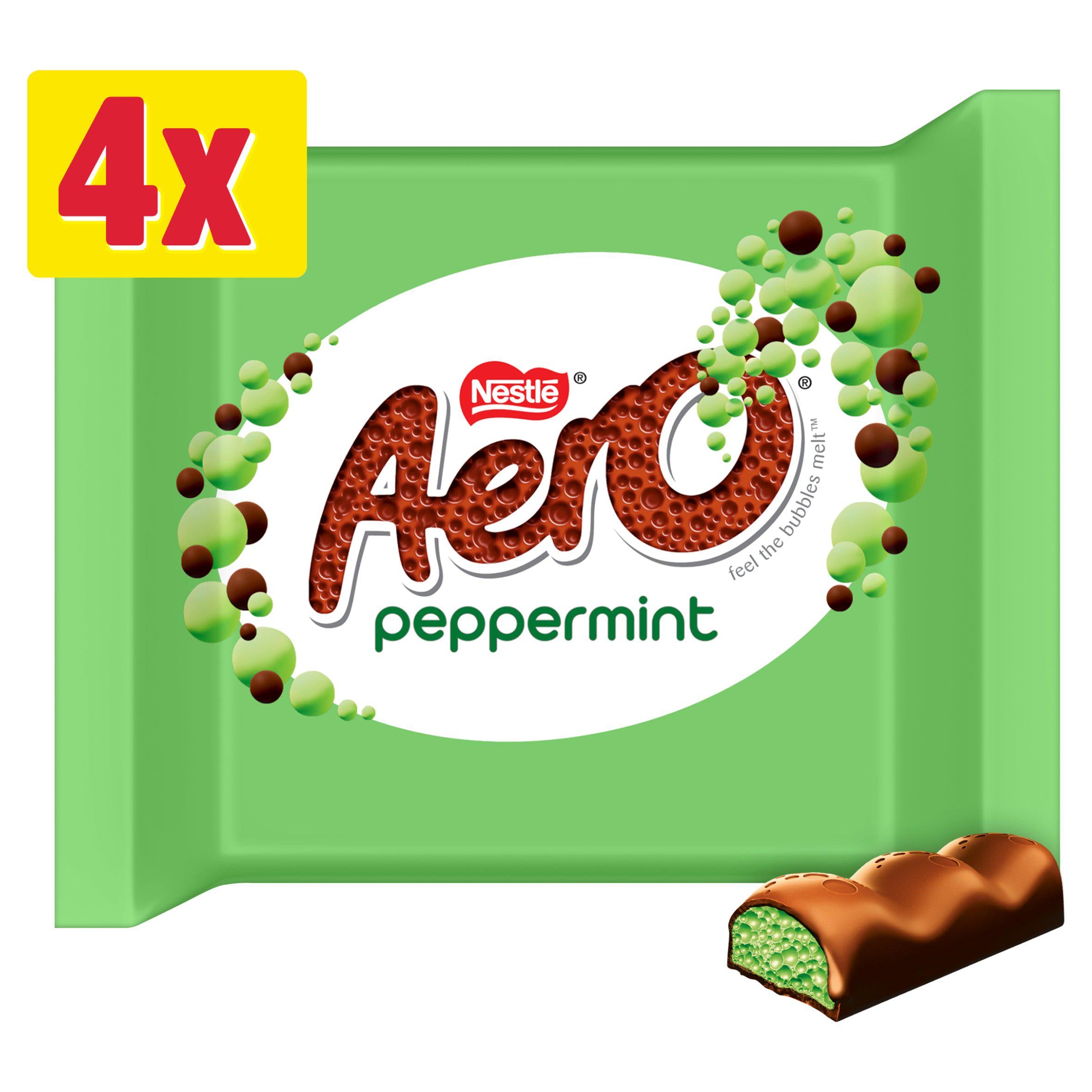 Aero peppermint chocolate bars multipack 4x27g UK version