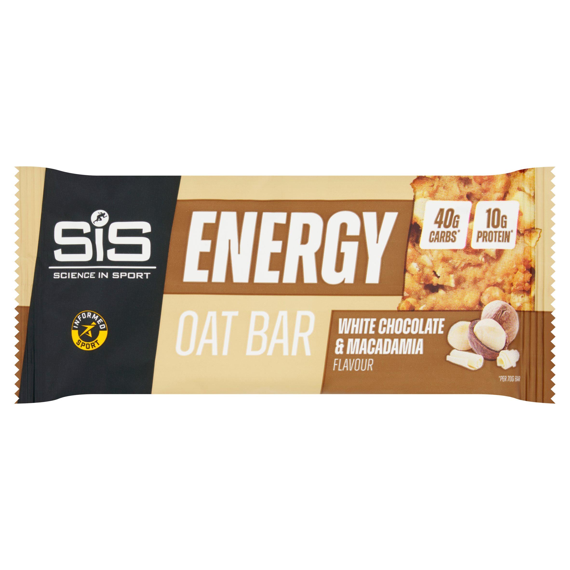 Science in Sport white chocolate macadamia oat bar 70g (British brand)
