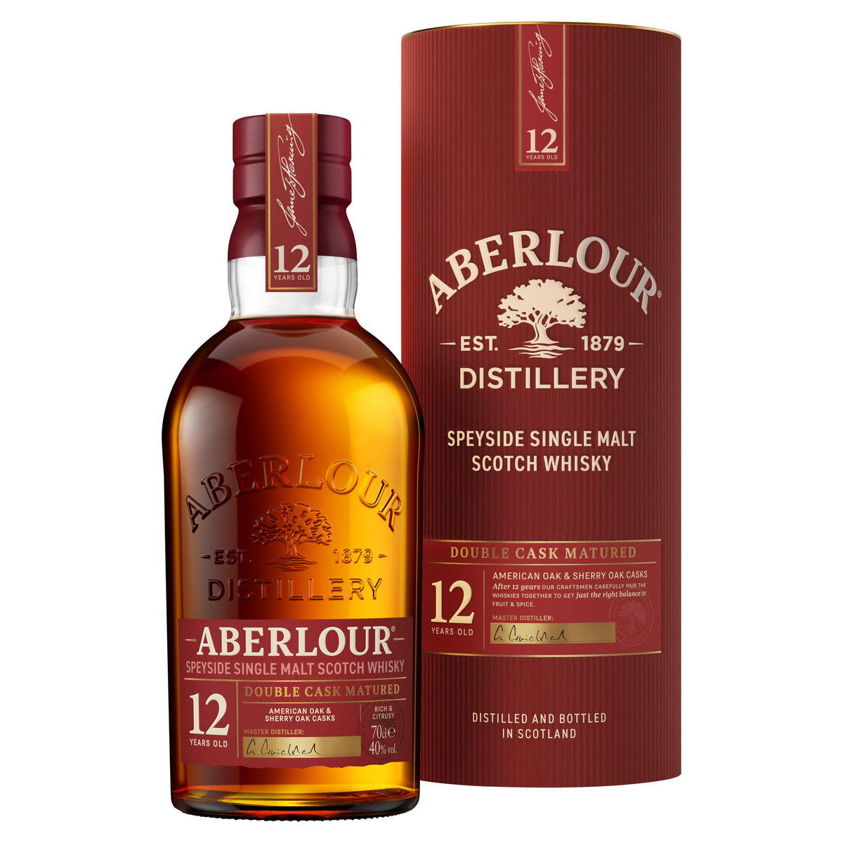 Aberlour 12 Year Old Scotch whisky 70cl, imported from the UK