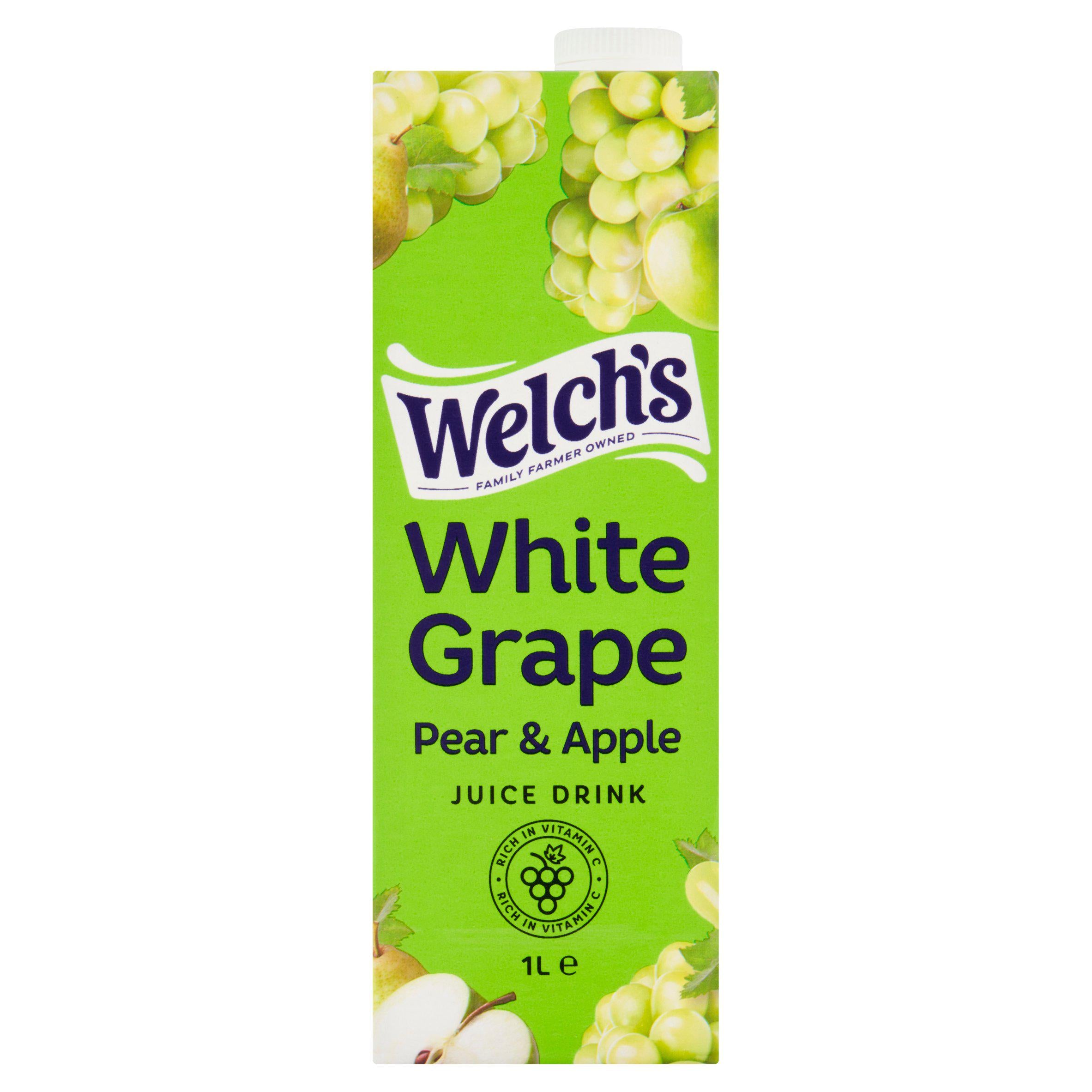 Welch's white grape pear apple juice drink 1L (British brand)