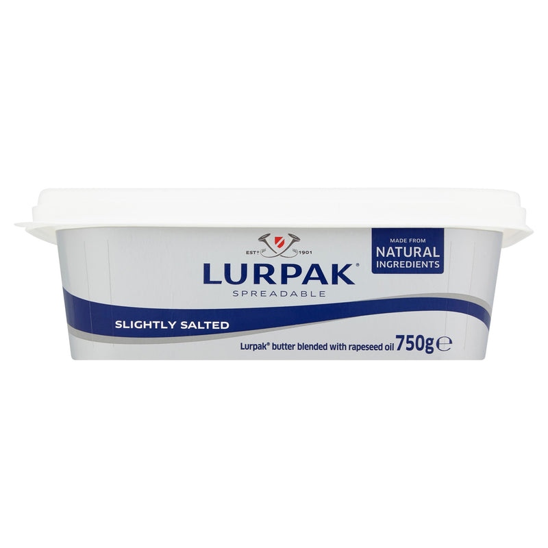 Lurpak Slightly Salted Spreadable Butter Blend 750g - British product