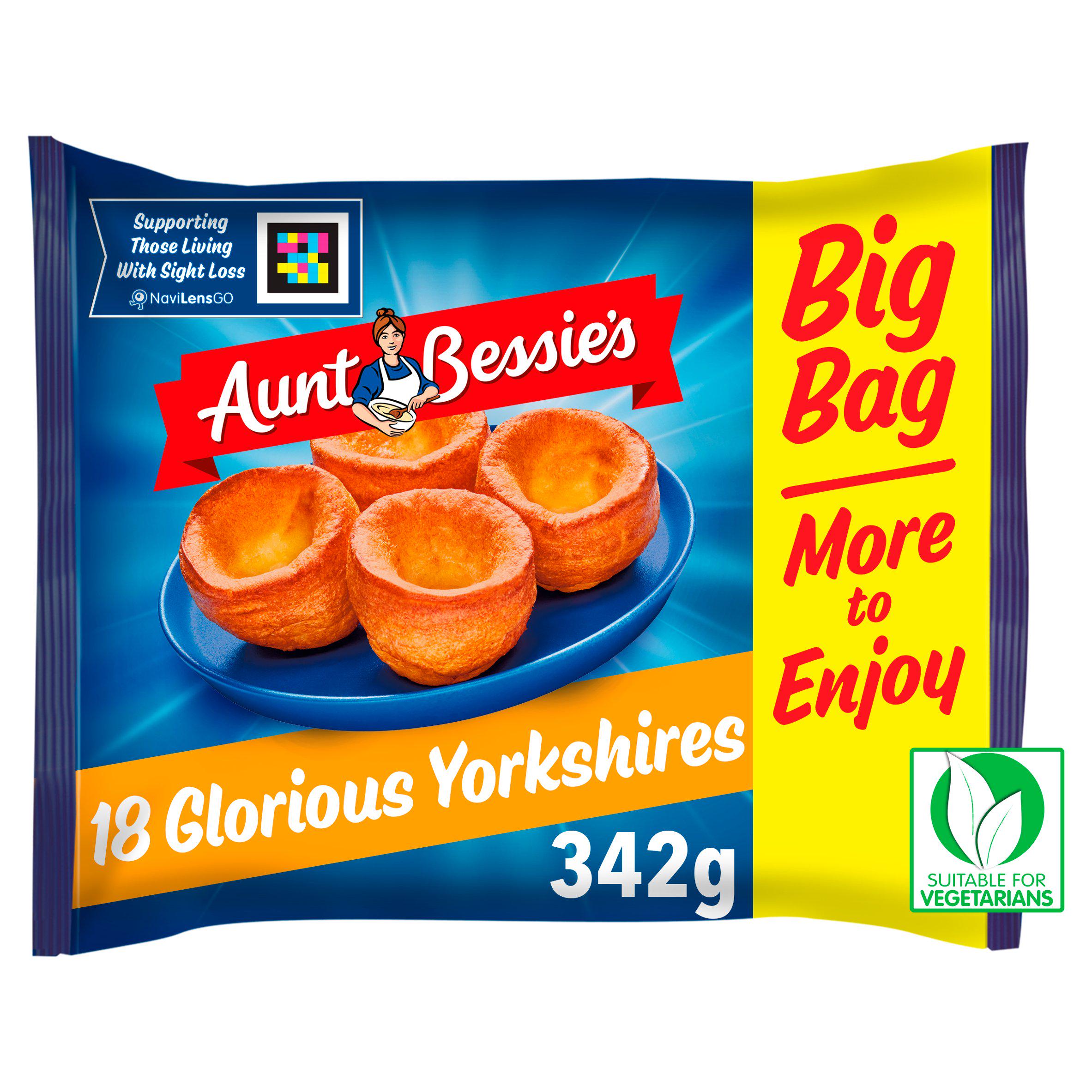 Aunt Bessie's Yorkshire puddings 18 pack 342g, UK version
