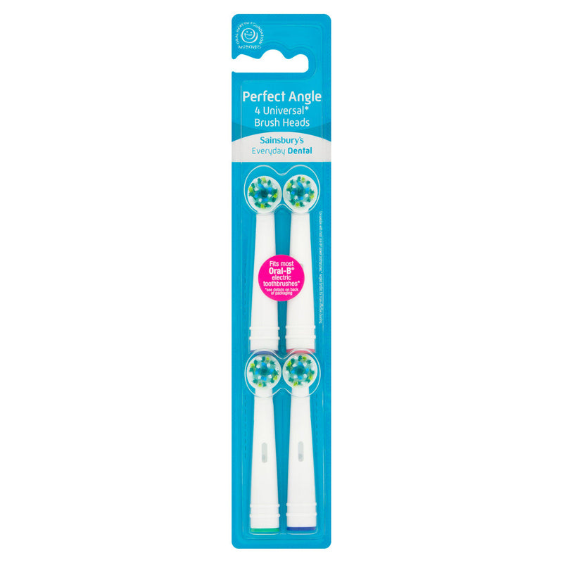 Sainsbury's Perfect Angle replacement brush heads 4 pack - British product