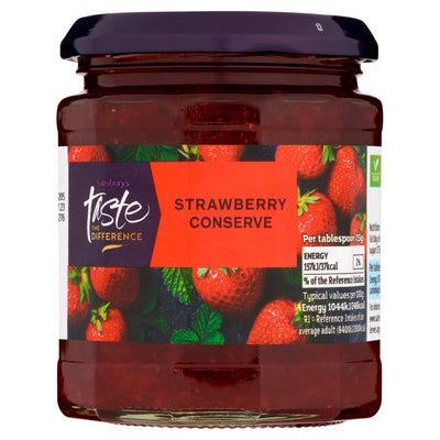 Sainsburys Sainsbury's Taste the Difference Strawberry Conserve 340g- Buy online at McGrocer