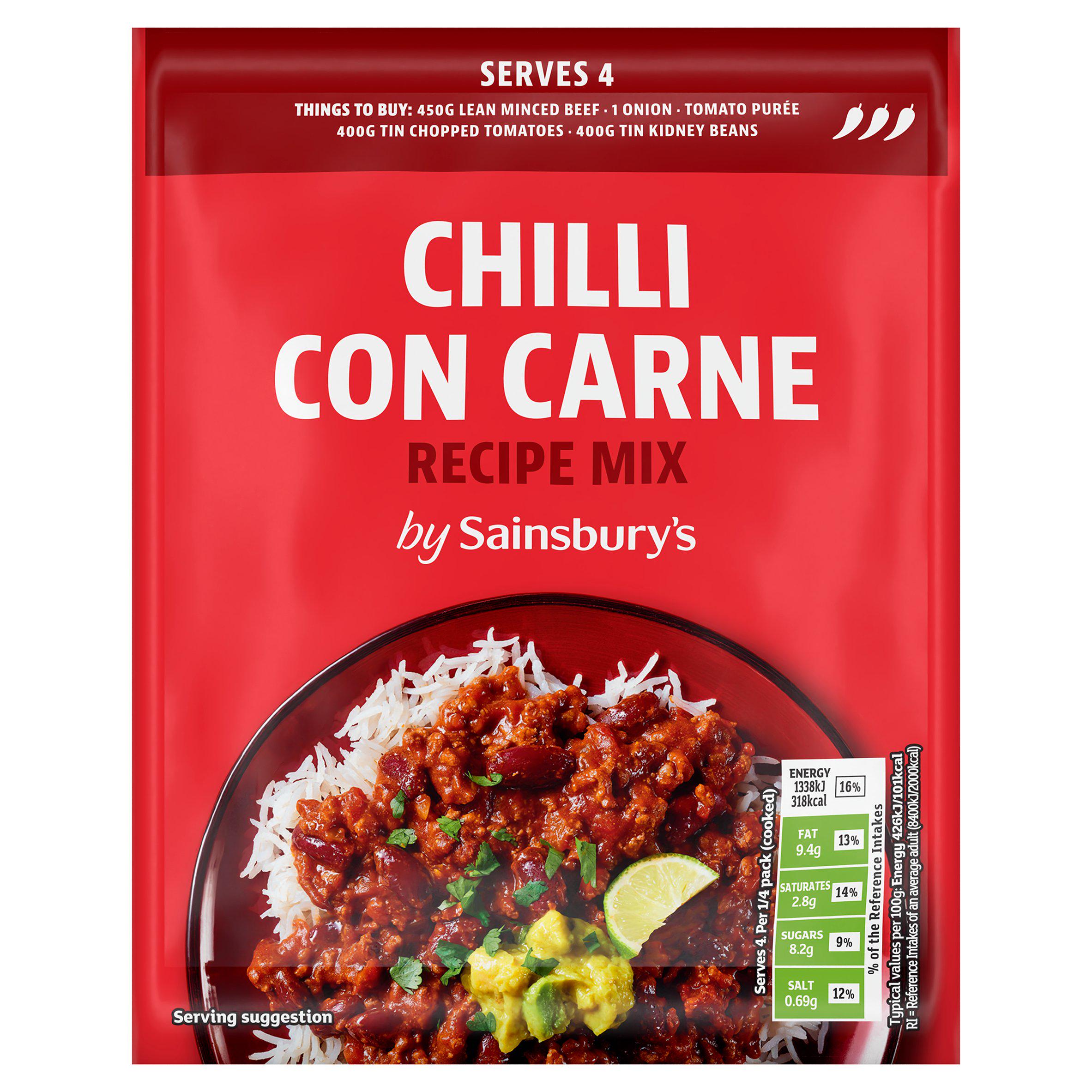 Sainsbury's Chilli Con Carne mix 41g (British brand)