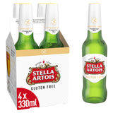 Stella Artois gluten free lager beer 4x330ml, imported from the UK