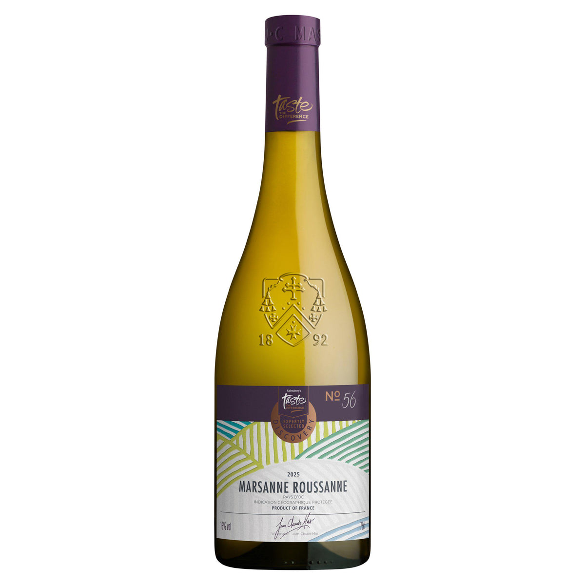 Sainsbury's Marsanne Roussanne white wine 75cl, imported from the UK