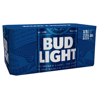 Sainsburys Bud Light Lager Beer Cans 15x440ml- Buy online at McGrocer