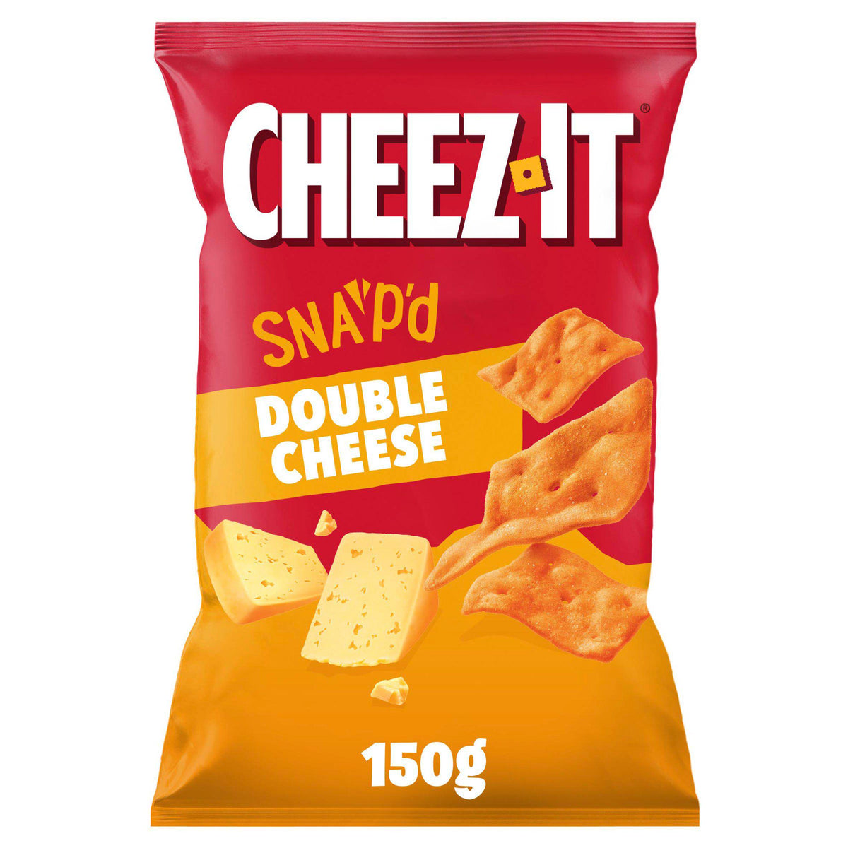 Cheez-It double cheese thin crispy savoury baked snacks 150g - British product