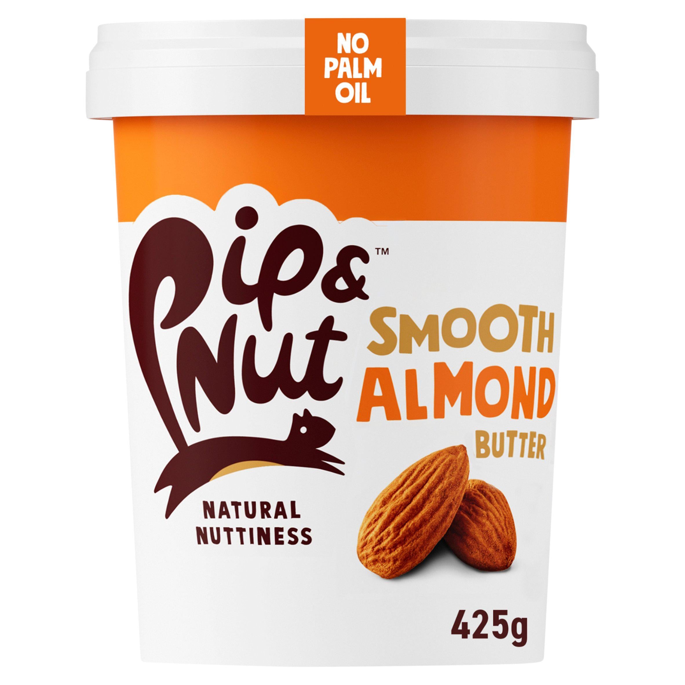 Pip & Nut smooth almond butter 425g, UK version