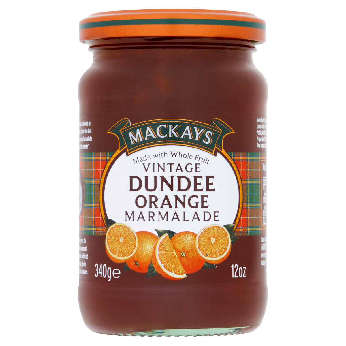 Mackays vintage orange marmalade 340g, imported from the UK