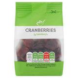 Sainsburys sweetened dried cranberries 75g (British brand)