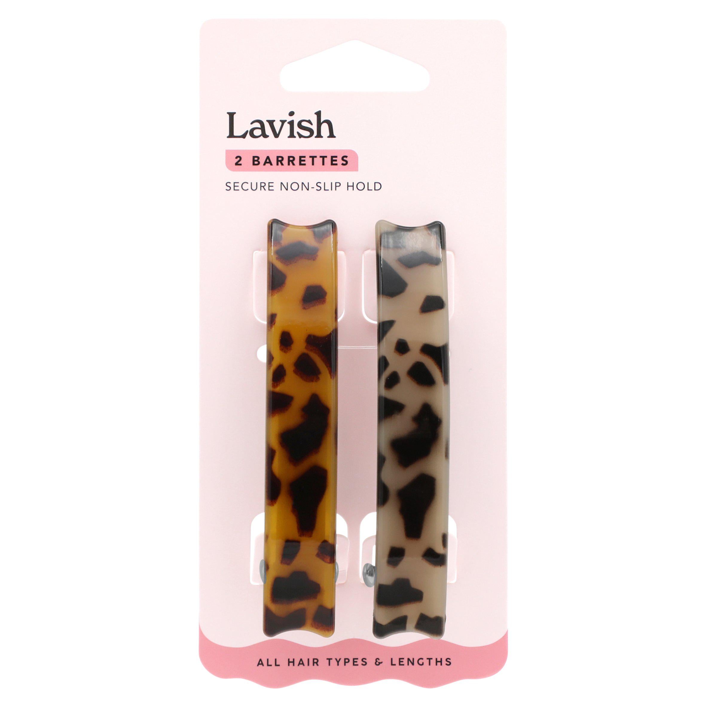 Lavish barrettes x2 hair clips for all hair types, UK version