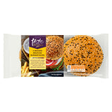 Sainsbury's seeded brioche burger buns 4 pack, imported from the UK