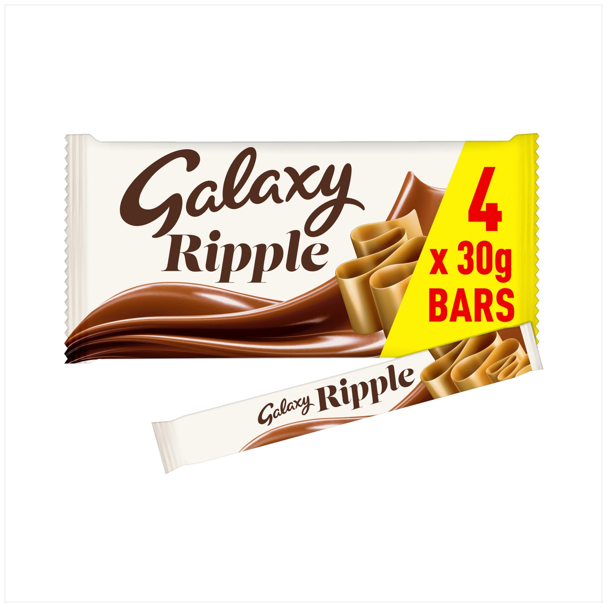 Galaxy Ripple chocolate bars multipack 120g, UK version