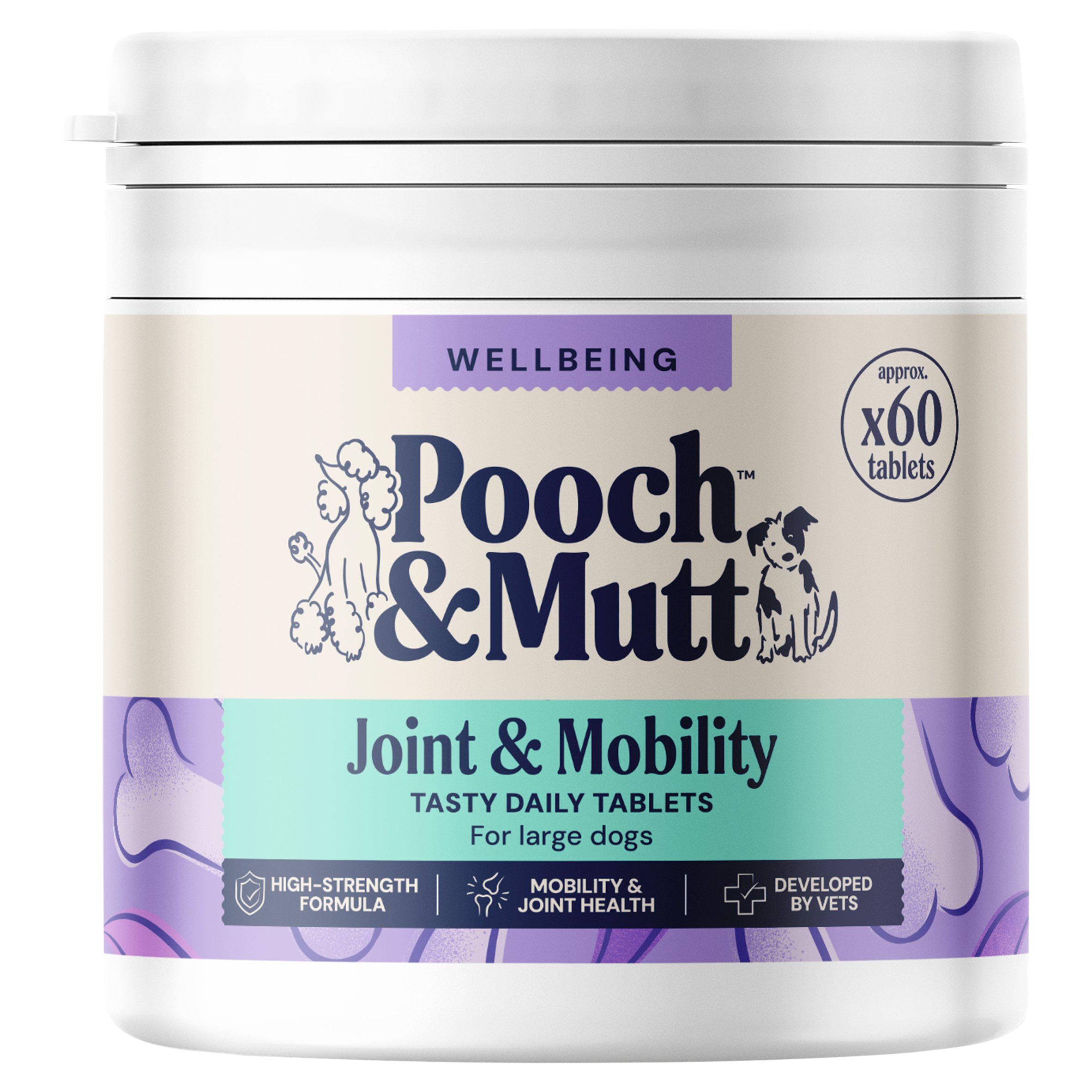Pooch & Mutt joint supplement large dogs 60 tablets imported from the UK