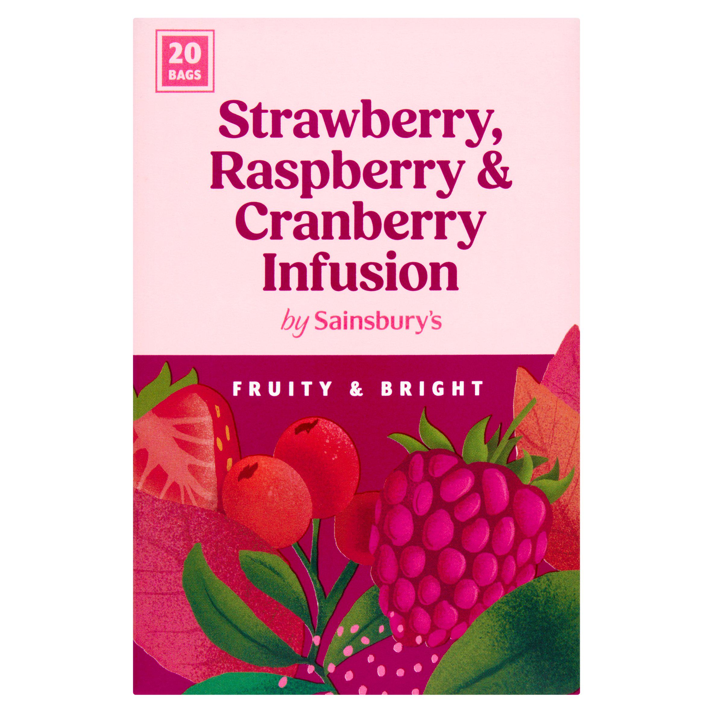 Sainsbury's fruit infusion tea bags 20-pack - British product
