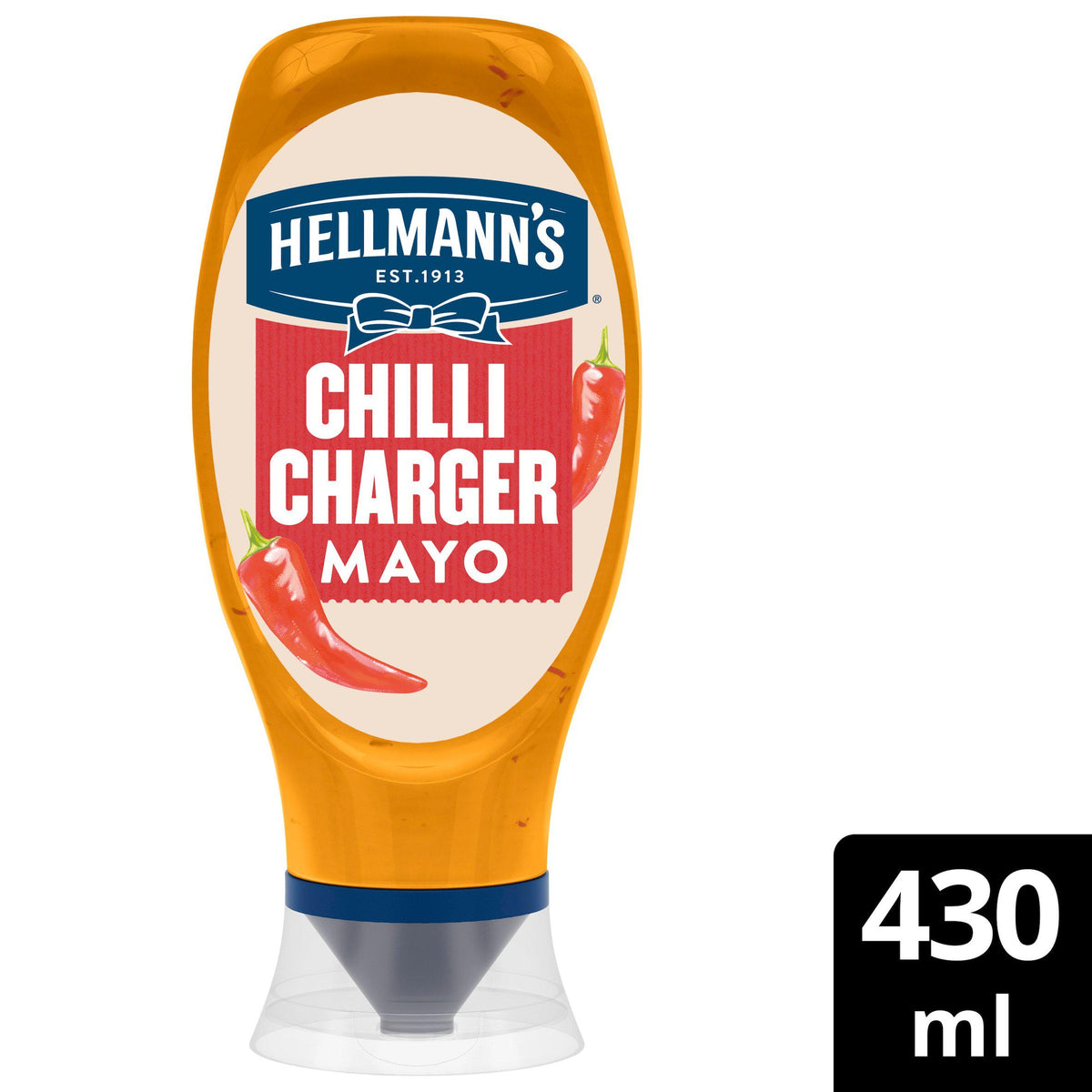 Hellmann's Chilli Charger mayonnaise 430ml, imported from the UK