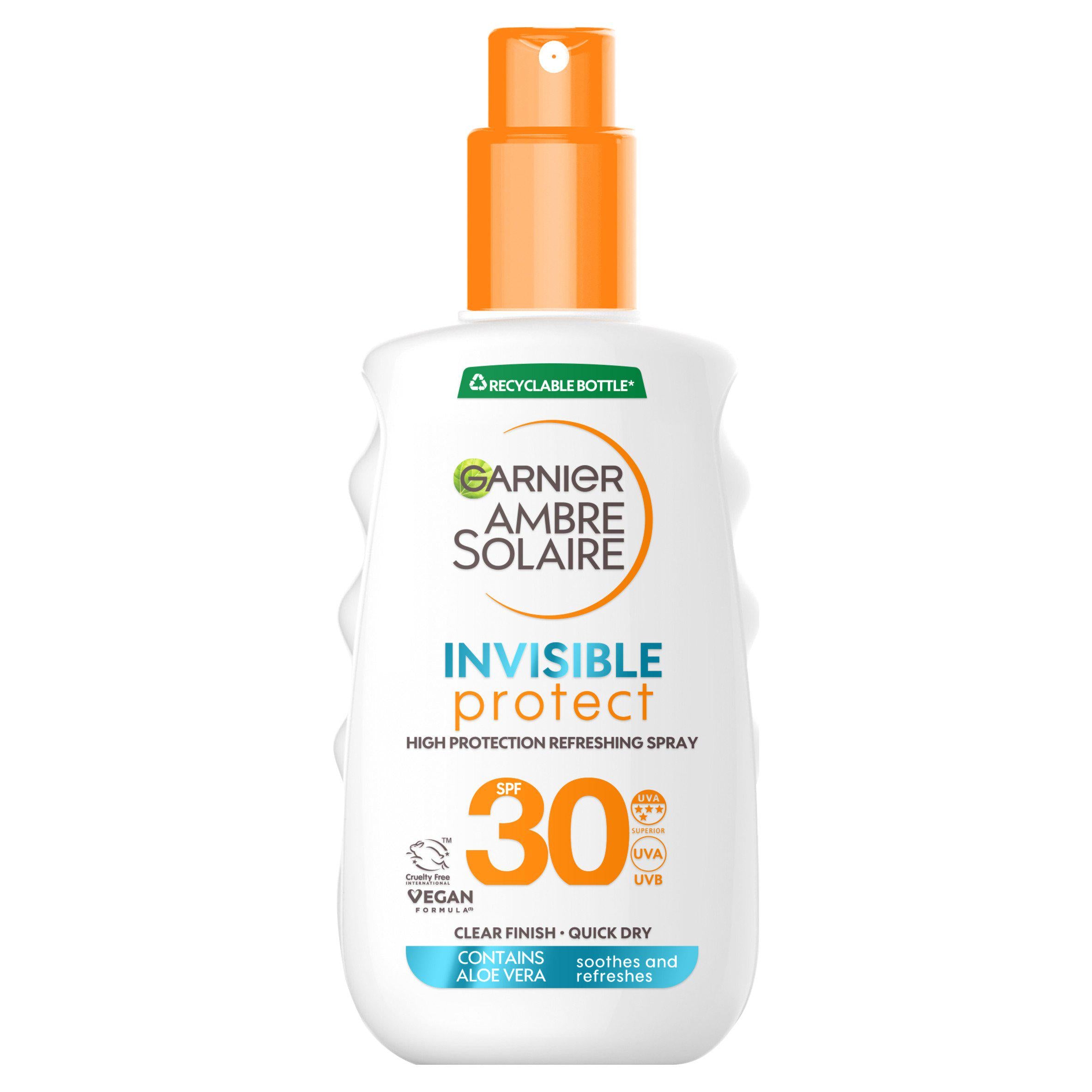 Garnier sun protection spray SPF 30 Invisible 150ml - British product