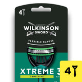 Wilkinson Sword Xtreme 3 sensitive razors, imported from the UK