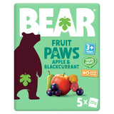 BEAR Paws Fruit Shapes Apple & Blackcurrant multipack 5x20g, imported from the UK