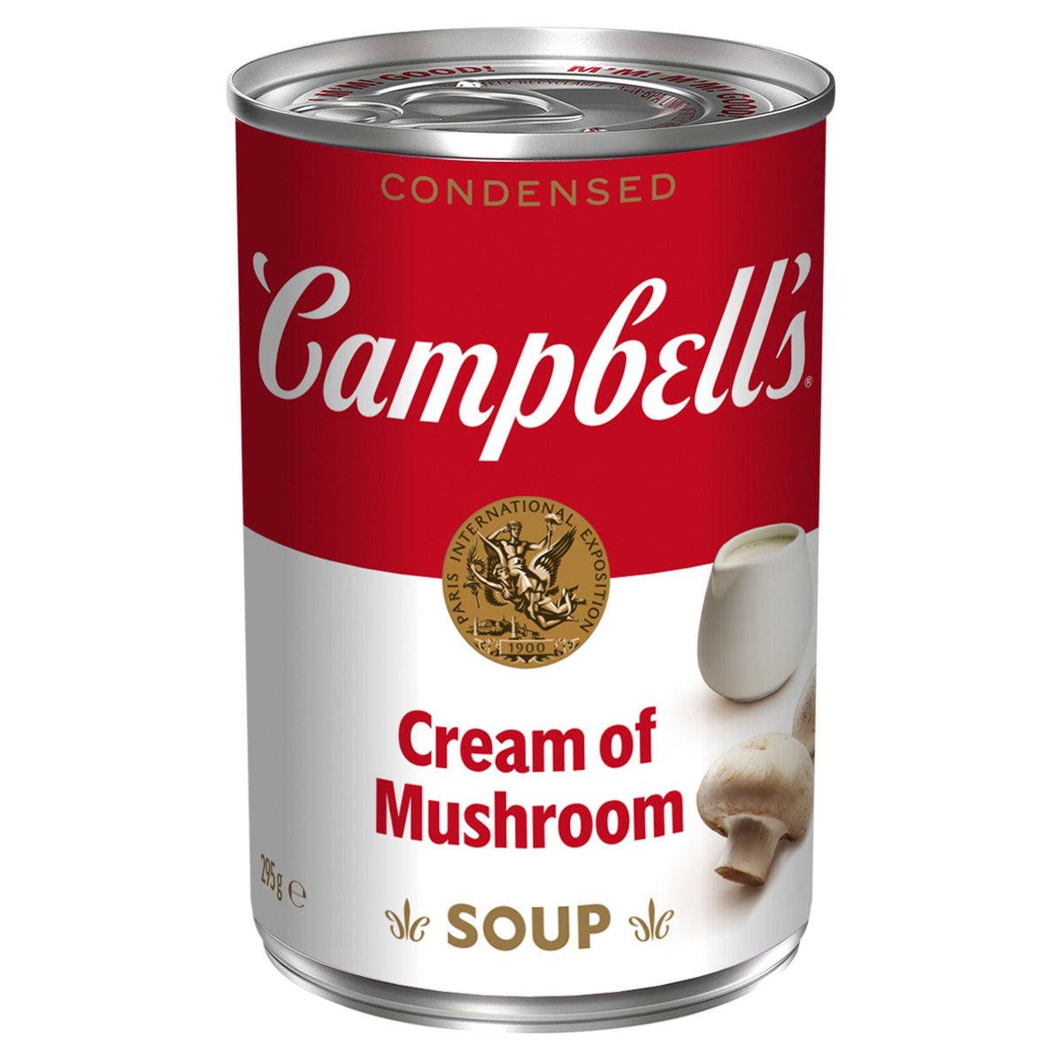 Campbell's condensed cream of mushroom soup 294g, imported from the UK