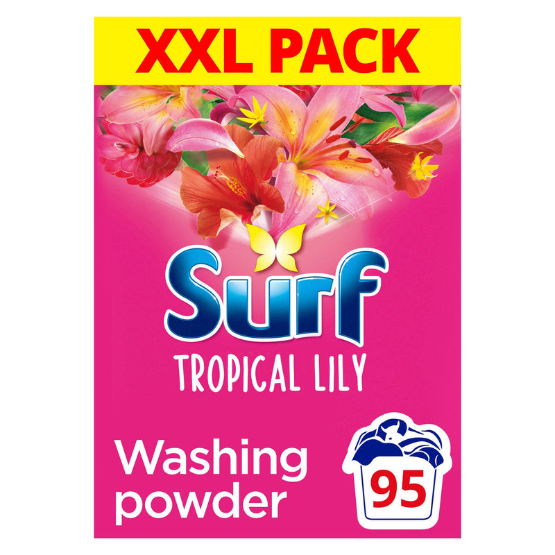 Surf tropical lily washing powder 4.75kg, imported from the UK