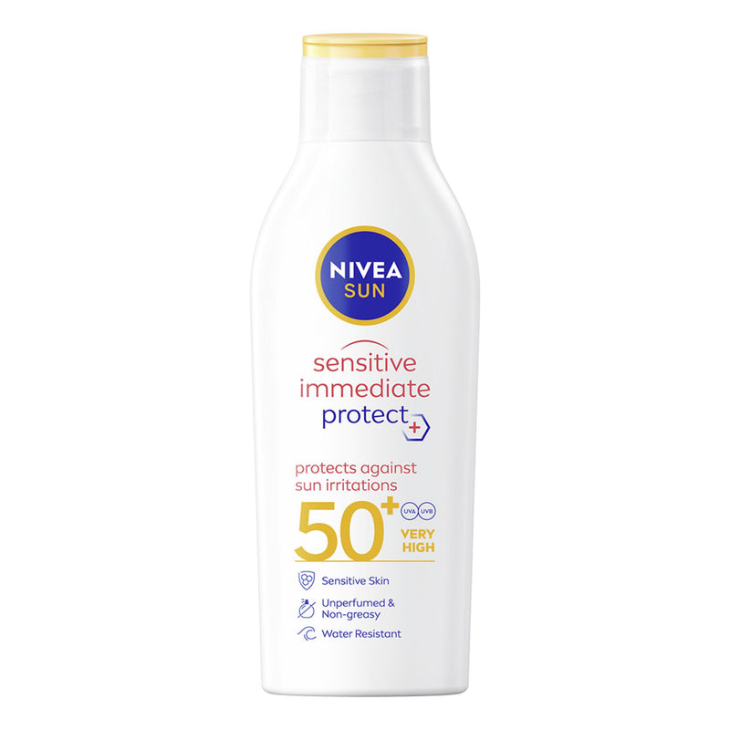 NIVEA Sun Lotion Sensitive Allergy Protect SPF50+ 200ml, imported from the UK