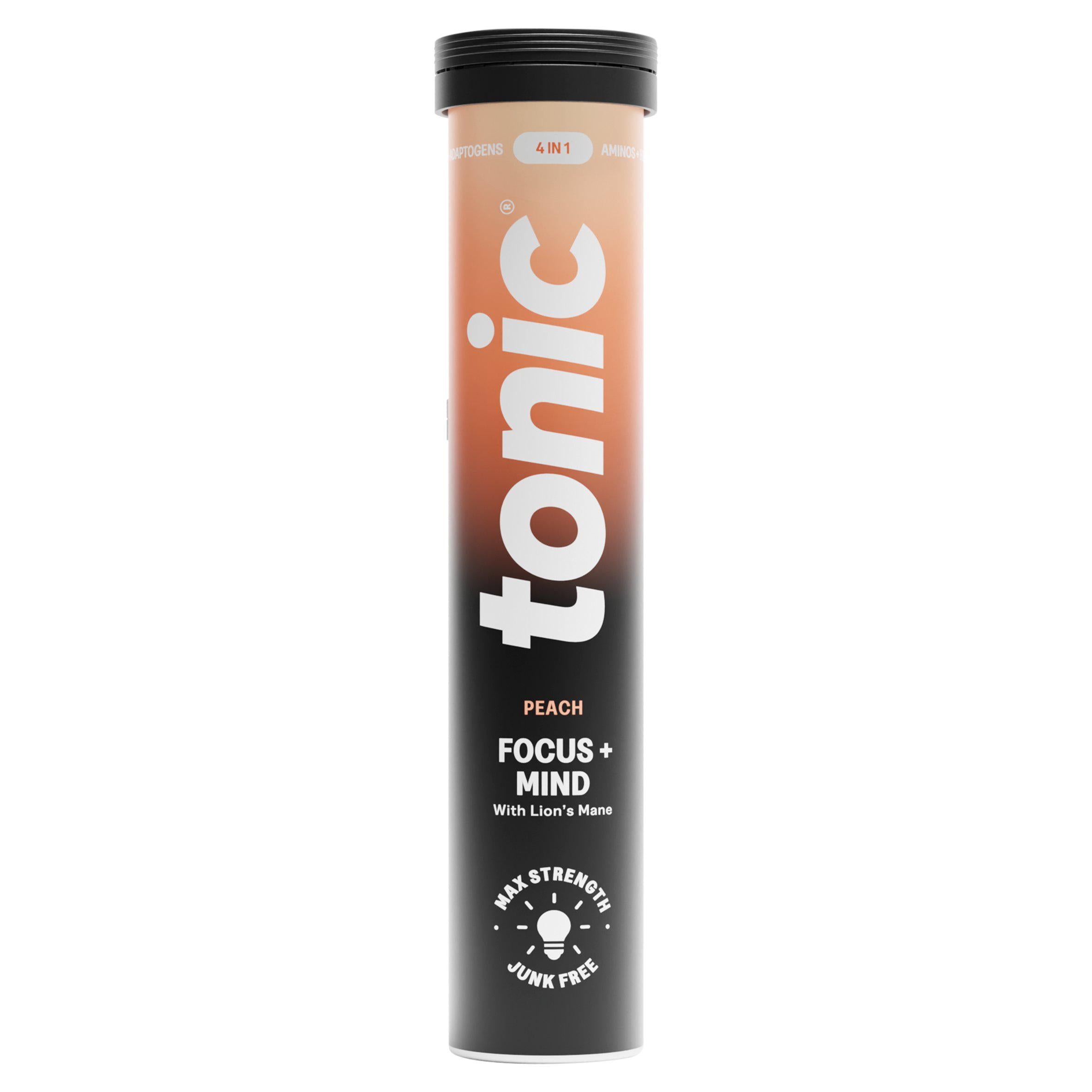 Tonic food supplement tablets Focus + Mind Peach 20, imported from the UK