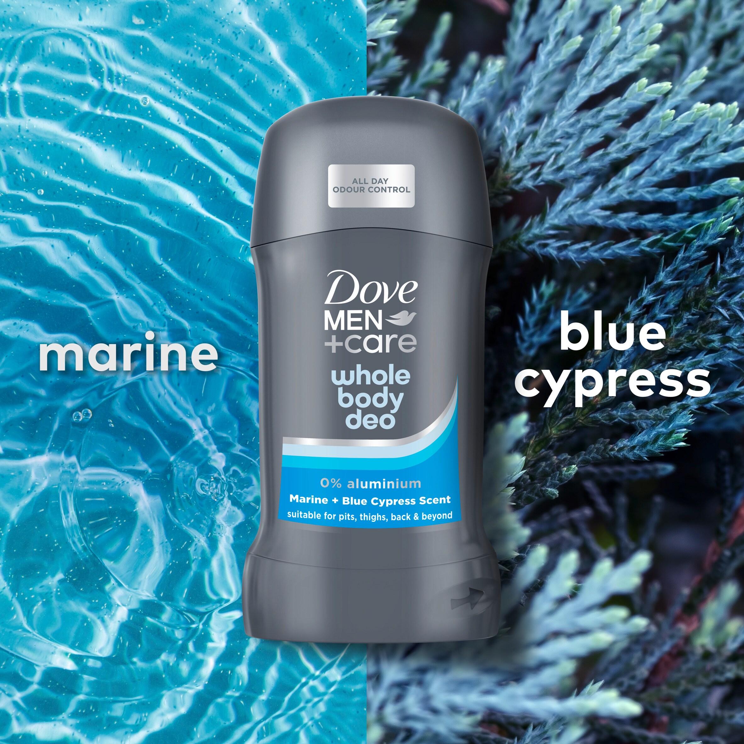Dove Men+Care whole body deodorant stick Marine & Blue Cypress 50ml, imported from the UK