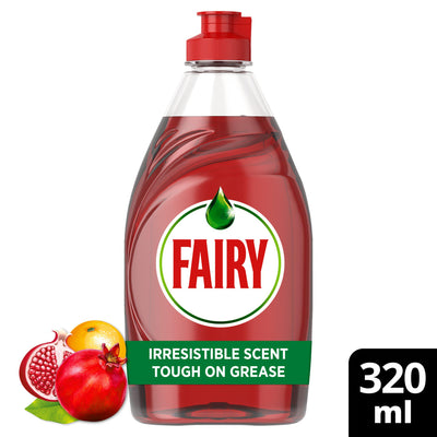 Sainsburys Fairy Clean & Fresh Pomegranate Grapefruit Washing Up Liquid 320ml- Buy online at McGrocer