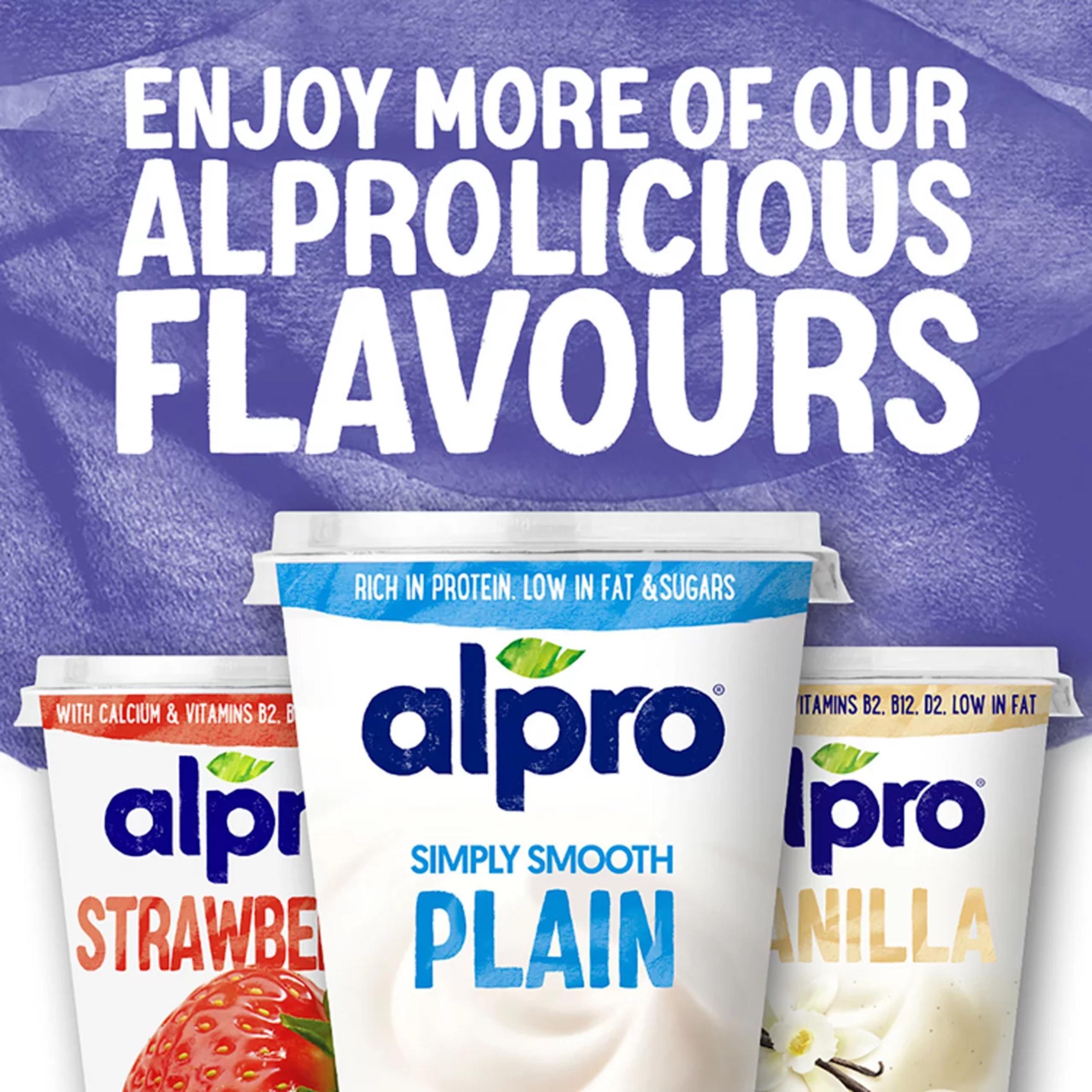 Alpro yogurt alternative berry 4x125g, imported from the UK