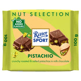 Ritter Sport Pistachio Chocolate Bar 100g, imported from the UK