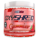 EHP Labs Oxyshred fat loss gummies Juicy Strawberry 400g, UK version