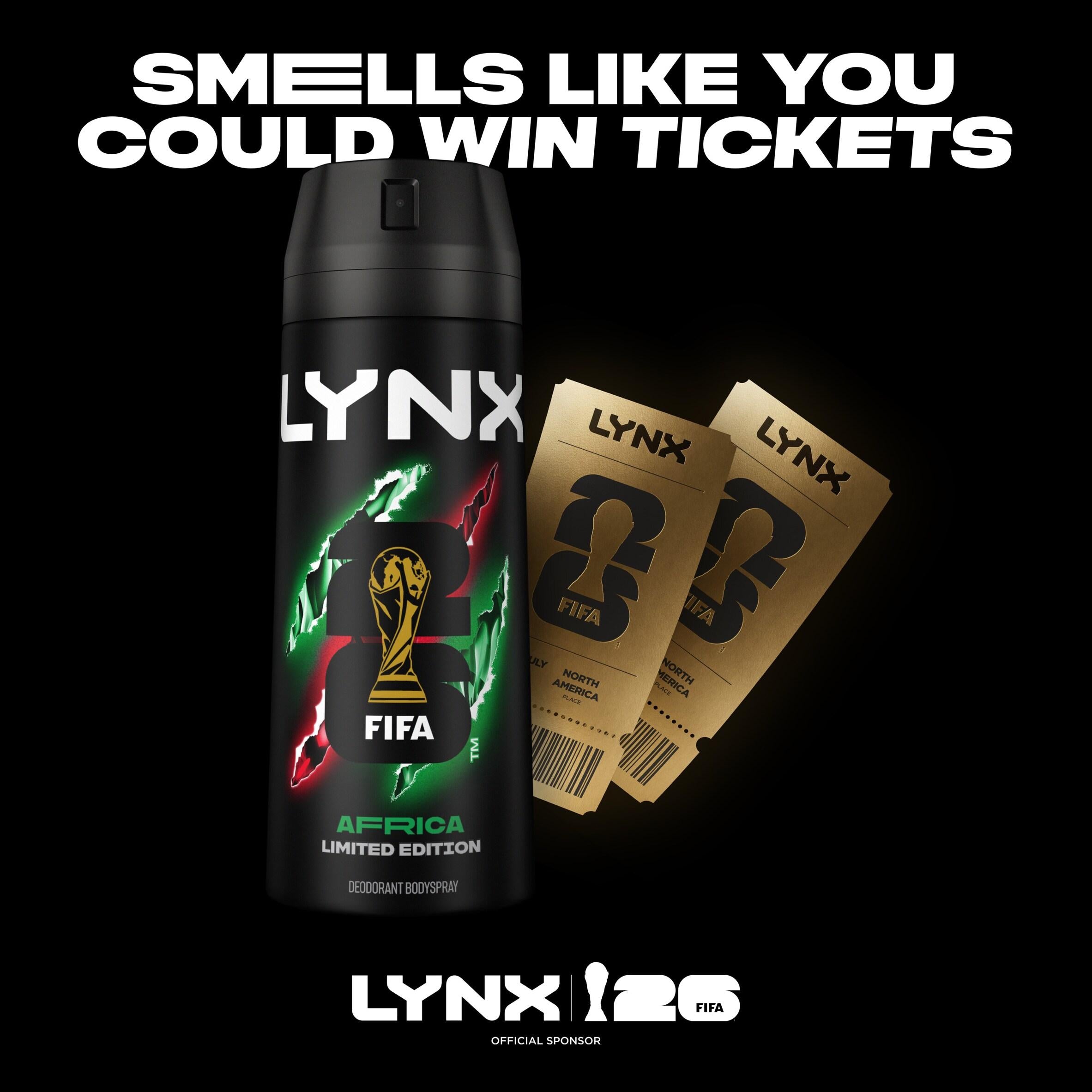 Lynx Africa deodorant spray 48h 150ml, imported from the UK