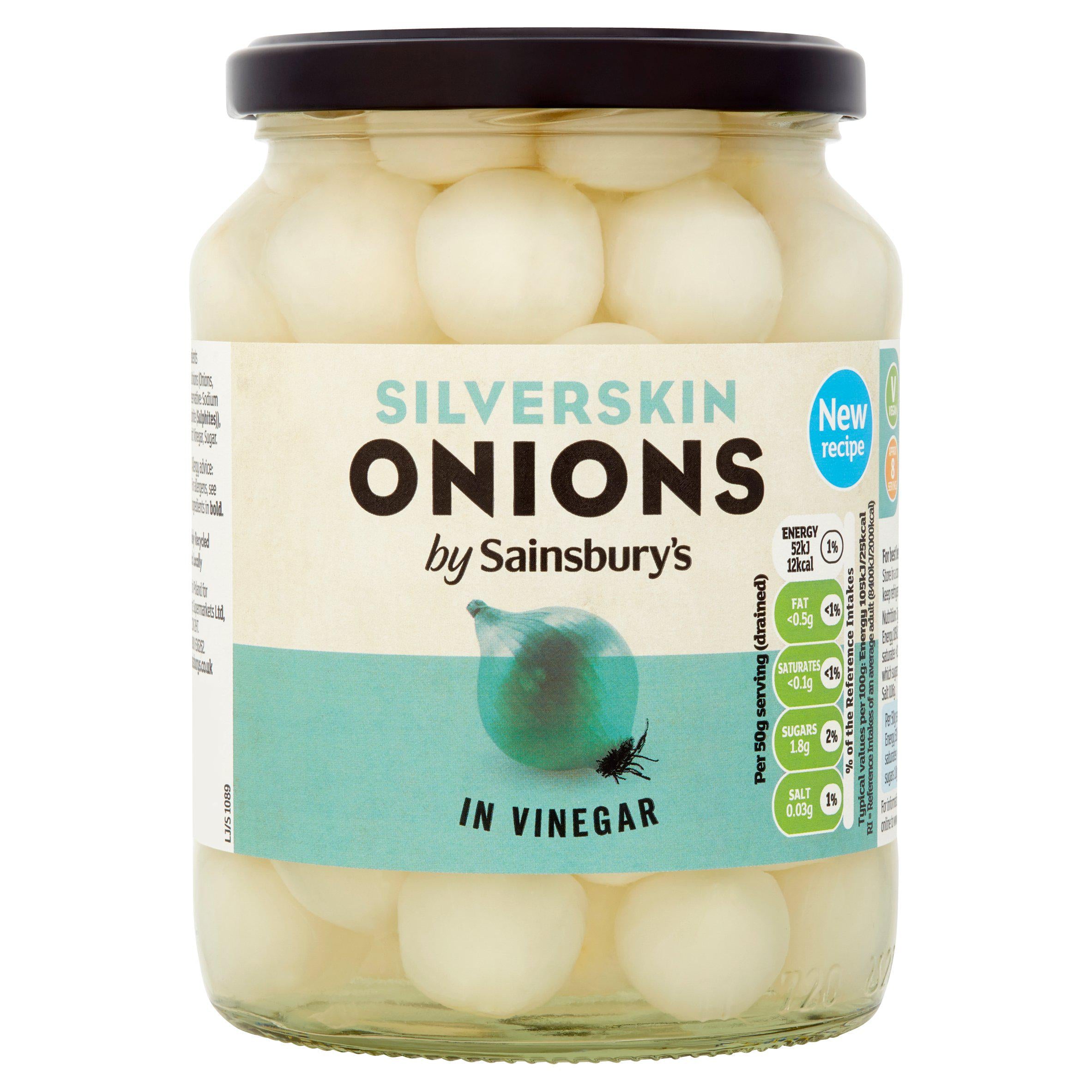 Sainsbury's silverskin pickled onions 680g, UK version
