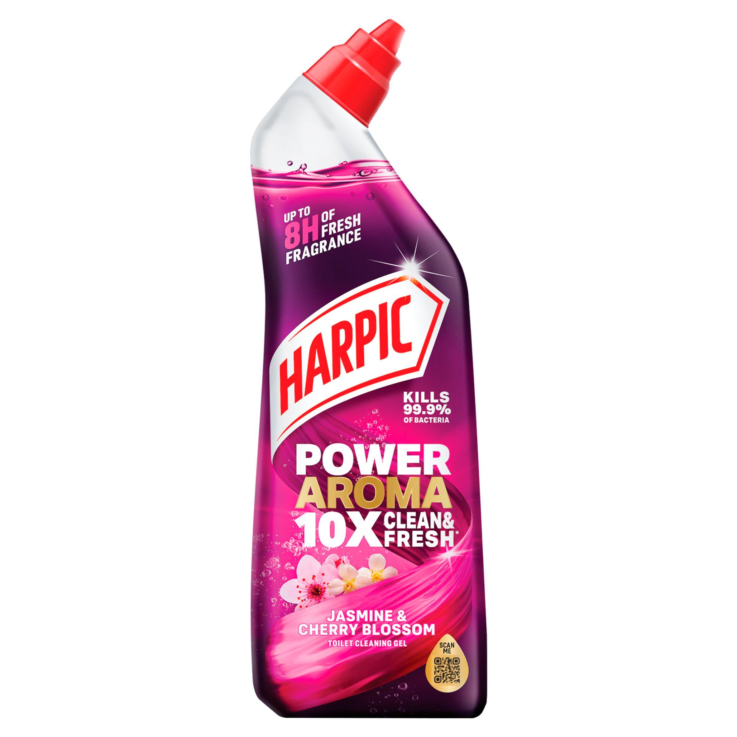 Harpic Power Aroma Jasmine & Cherry Blossom Toilet Rim Block, UK version
